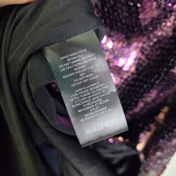 Free People Bright Start Sequin Midi Skirt Purple Size 2 - Picture 9 of 9